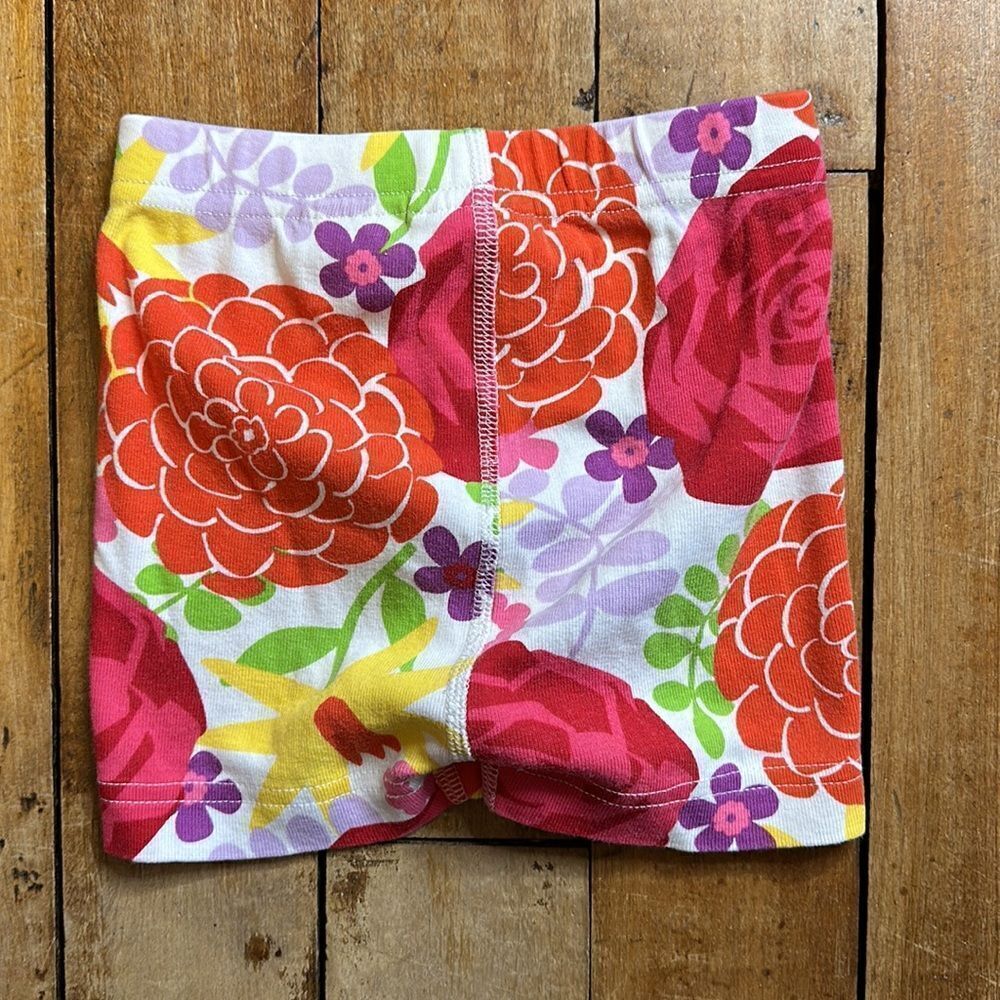 Hanna Andersson shorts size 3 Flower Bike Shorts cotton floral summer spring - Picture 3 of 5